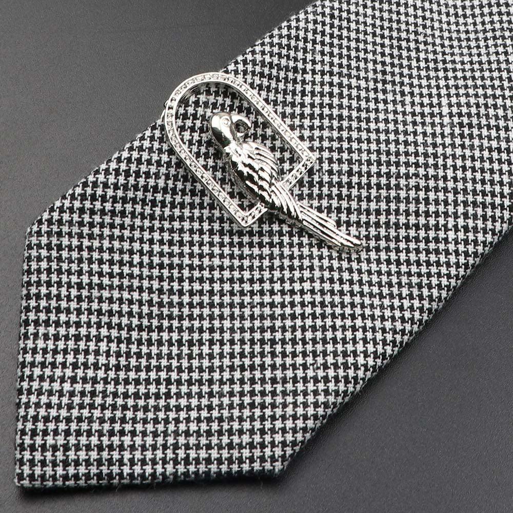 Unique Stainless Tie Clips Guitar Lizard Shaped Tie Clips Tie Clip Classic Tie Bar Clip Regular Trendy Durable Metallic Necktie Clips Wedding Business Ties Necktie Clips Pin For Mens Ideal Gift Stevvex