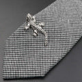 Unique Stainless Tie Clips Guitar Lizard Shaped Tie Clips Tie Clip Classic Tie Bar Clip Regular Trendy Durable Metallic Necktie Clips Wedding Business Ties Necktie Clips Pin For Mens Ideal Gift Stevvex