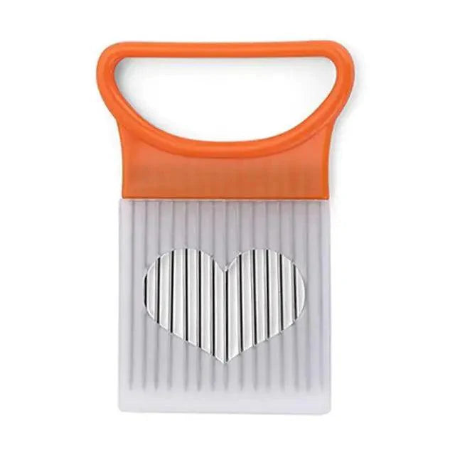 Unique Style 1PC Stainless Steel Onion Needle Onion Holder Handheld Simple Slicer Fruit Vegetable Cutter Potato Kitchen Tool Bar Accessories Stevvex