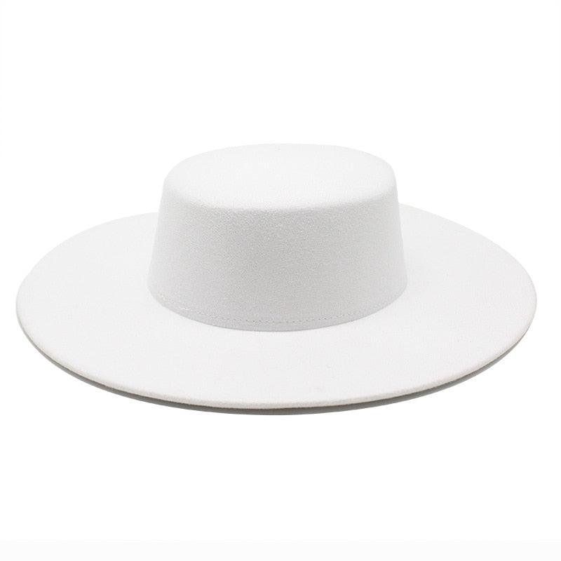 Unique Style Fedora Hats For Women Retro New Trendy Wide Brim Cap For Summer Party Women's Hat Big Fedora Hat Luxury Wedding Hats Flat Top Hat Stevvex