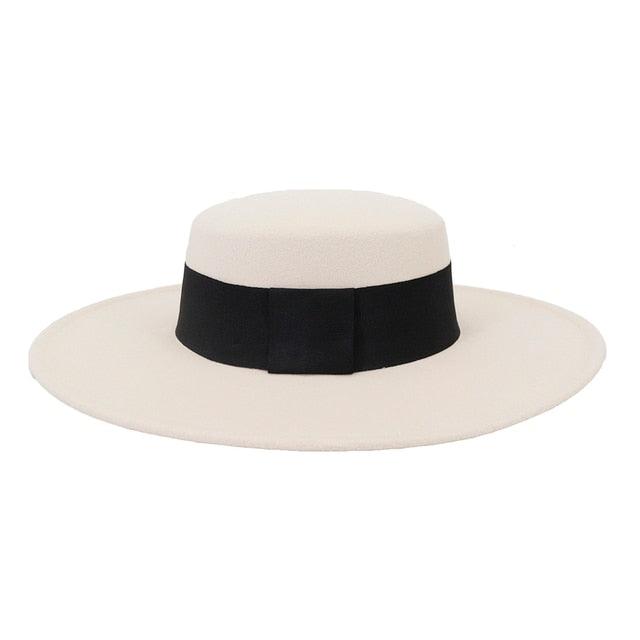 Unique Style Fedora Hats For Women Retro New Trendy Wide Brim Cap For Summer Party Women's Hat Big Fedora Hat Luxury Wedding Hats Flat Top Hat Stevvex