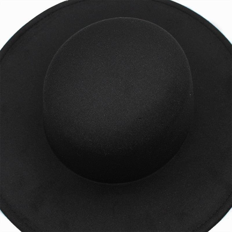Unique Style Fedora Hats For Women Retro New Trendy Wide Brim Cap For Summer Party Women's Hat Big Fedora Hat Luxury Wedding Hats Flat Top Hat Stevvex