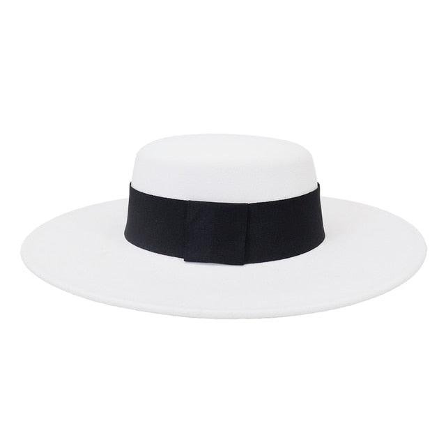 Unique Style Fedora Hats For Women Retro New Trendy Wide Brim Cap For Summer Party Women's Hat Big Fedora Hat Luxury Wedding Hats Flat Top Hat Stevvex