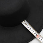 Unique Style Fedora Hats For Women Retro New Trendy Wide Brim Cap For Summer Party Women's Hat Big Fedora Hat Luxury Wedding Hats Flat Top Hat Stevvex