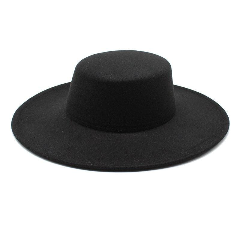 Unique Style Fedora Hats For Women Retro New Trendy Wide Brim Cap For Summer Party Women's Hat Big Fedora Hat Luxury Wedding Hats Flat Top Hat Stevvex