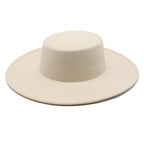 Unique Style Fedora Hats For Women Retro New Trendy Wide Brim Cap For Summer Party Women's Hat Big Fedora Hat Luxury Wedding Hats Flat Top Hat Stevvex