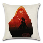 Unique Style Throw Pillow Cover Robot pattern Polyester Linen Cushion cover Decoration For Home House Party Chair Sofa Gift Cute Adorable Cartoon Robot Waving with Robotic Dog Friend Throw Pillow Cover Case Decorative Cushion For Couch Bed