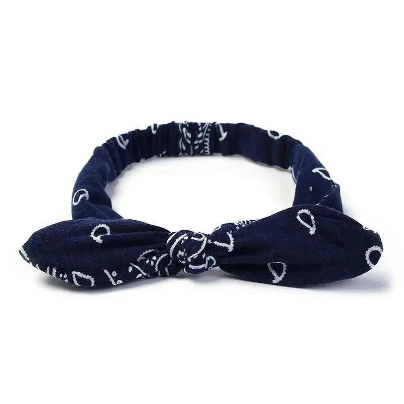 Unique Style Women's Soft Solid Print Headbands Vintage Cross Knot Elastic Hairbands Bandanas Girls Hair Bands Hair Accessories Stevvex