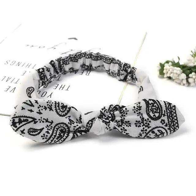Unique Style Women's Soft Solid Print Headbands Vintage Cross Knot Elastic Hairbands Bandanas Girls Hair Bands Hair Accessories Stevvex