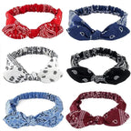 Unique Style Women's Soft Solid Print Headbands Vintage Cross Knot Elastic Hairbands Bandanas Girls Hair Bands Hair Accessories Stevvex