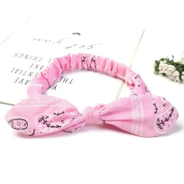 Unique Style Women's Soft Solid Print Headbands Vintage Cross Knot Elastic Hairbands Bandanas Girls Hair Bands Hair Accessories Stevvex