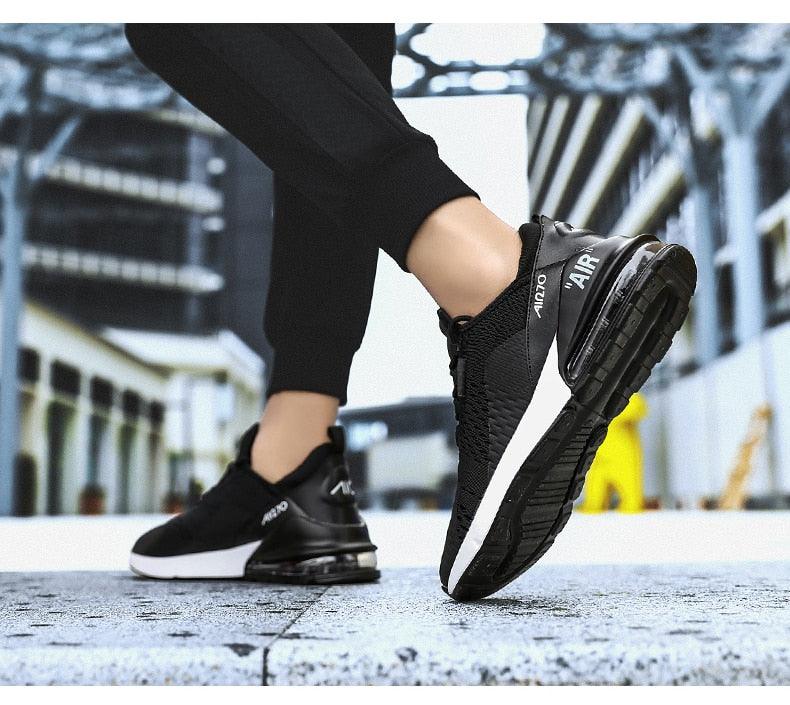 Unisex Air Cushion Running Shoes Mens Sneakers Breathable Light Sports Shoes Training Jogging Arch Support Tennis Shoe Breathable Air Cushion Sneakers For Gym Workout Stevvex
