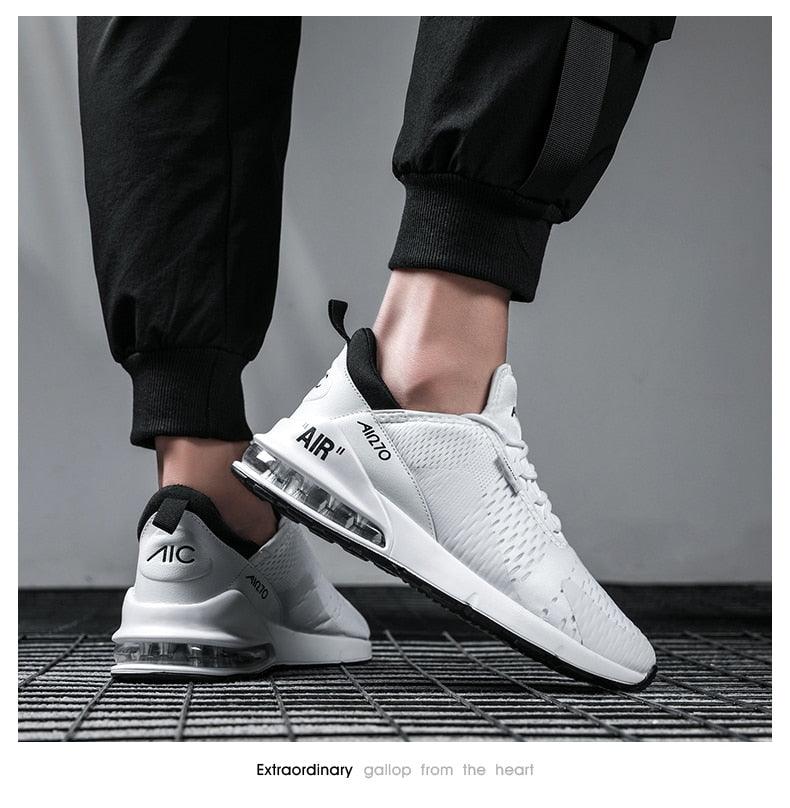 Unisex Air Cushion Running Shoes Mens Sneakers Breathable Light Sports Shoes Training Jogging Arch Support Tennis Shoe Breathable Air Cushion Sneakers For Gym Workout Stevvex