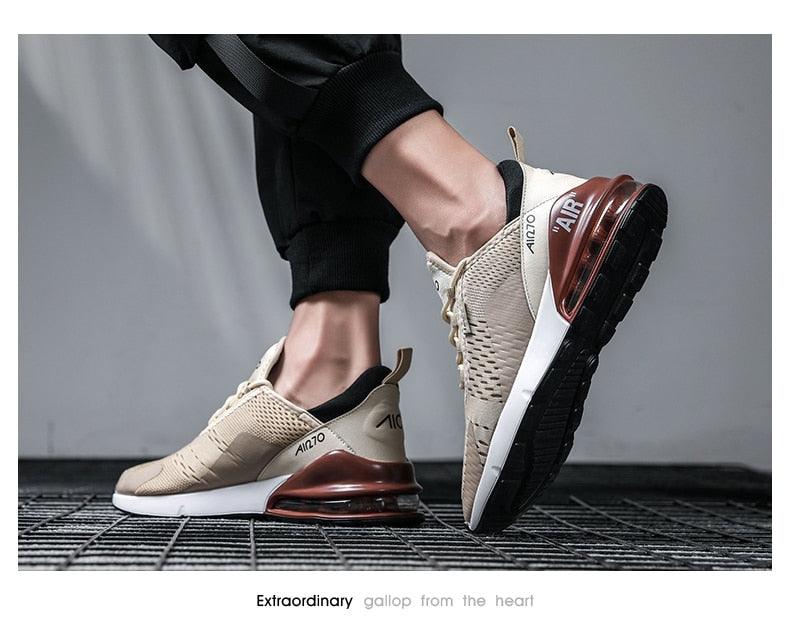 Unisex Air Cushion Running Shoes Mens Sneakers Breathable Light Sports Shoes Training Jogging Arch Support Tennis Shoe Breathable Air Cushion Sneakers For Gym Workout Stevvex