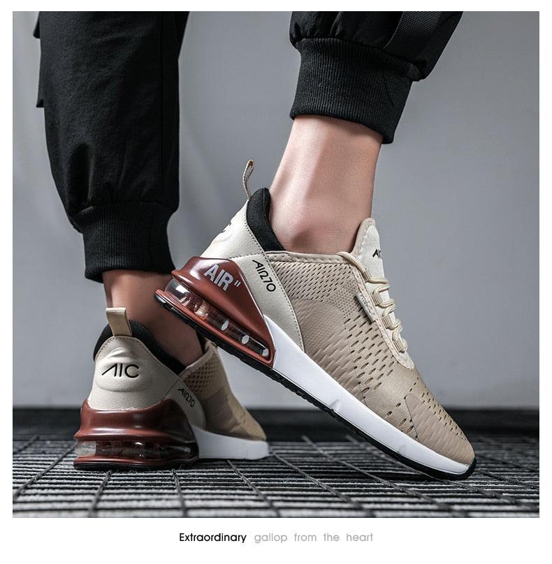 Unisex Air Cushion Running Shoes Mens Sneakers Breathable Light Sports Shoes Training Jogging Arch Support Tennis Shoe Breathable Air Cushion Sneakers For Gym Workout Stevvex
