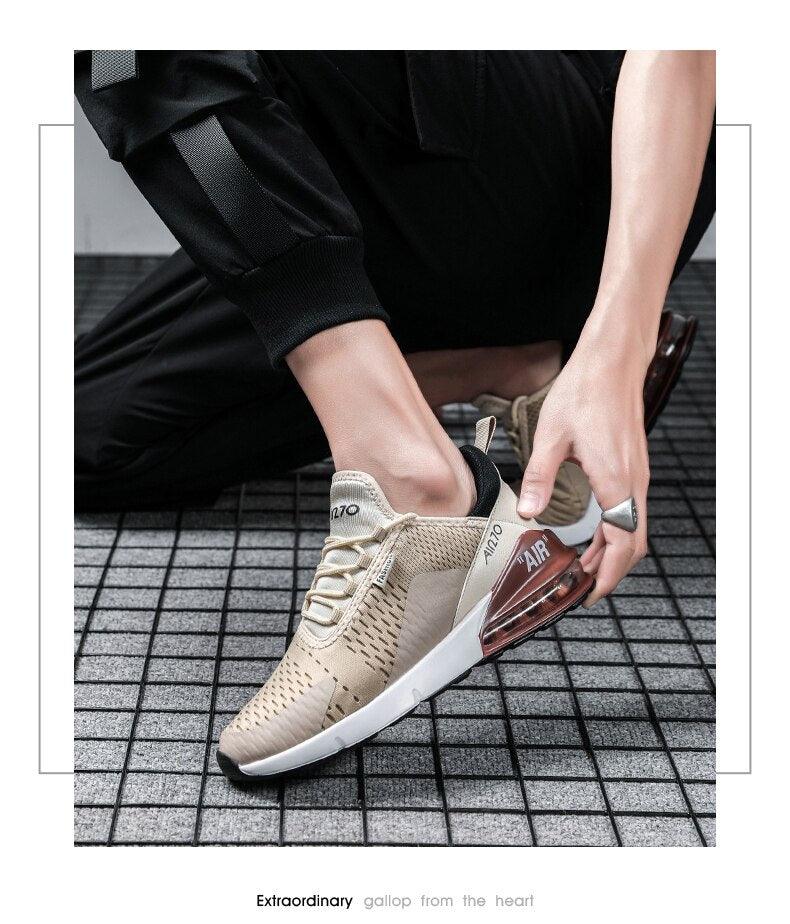 Unisex Air Cushion Running Shoes Mens Sneakers Breathable Light Sports Shoes Training Jogging Arch Support Tennis Shoe Breathable Air Cushion Sneakers For Gym Workout Stevvex