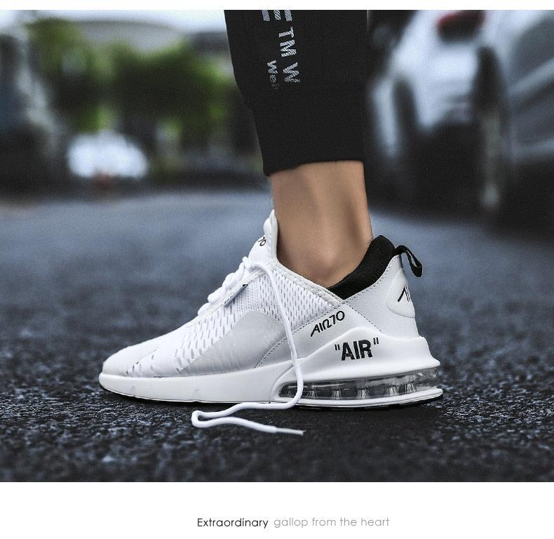Unisex Air Cushion Running Shoes Mens Sneakers Breathable Light Sports Shoes Training Jogging Arch Support Tennis Shoe Breathable Air Cushion Sneakers For Gym Workout Stevvex