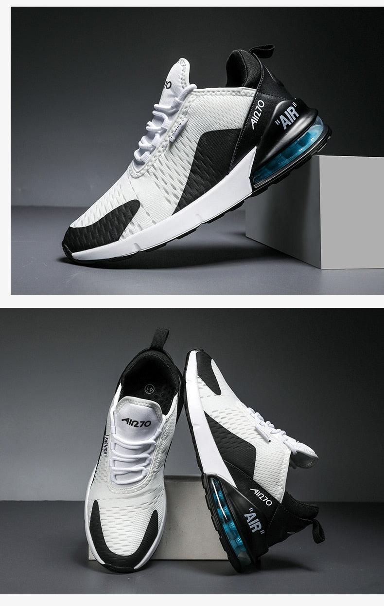 Unisex Air Cushion Running Shoes Mens Sneakers Breathable Light Sports Shoes Training Jogging Arch Support Tennis Shoe Breathable Air Cushion Sneakers For Gym Workout Stevvex