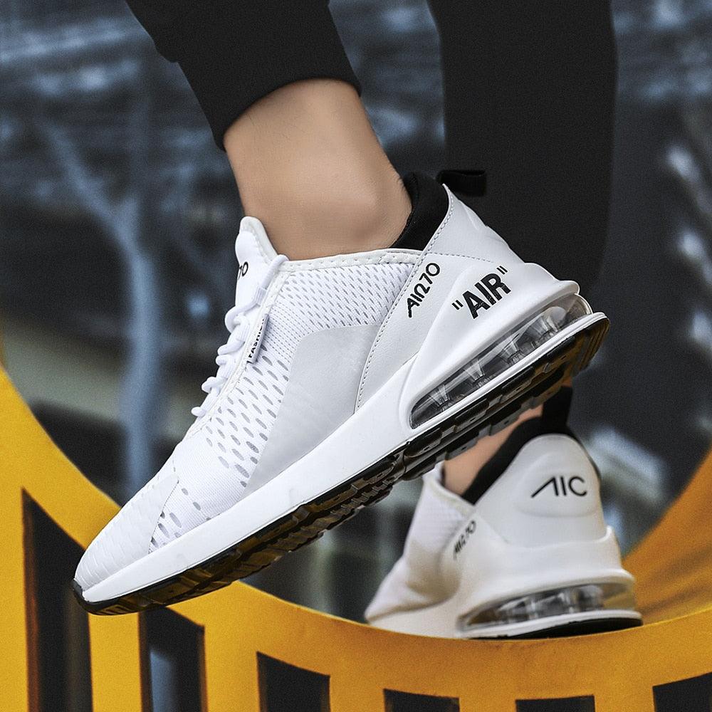 Unisex Air Cushion Running Shoes Mens Sneakers Breathable Light Sports Shoes Training Jogging Arch Support Tennis Shoe Breathable Air Cushion Sneakers For Gym Workout Stevvex