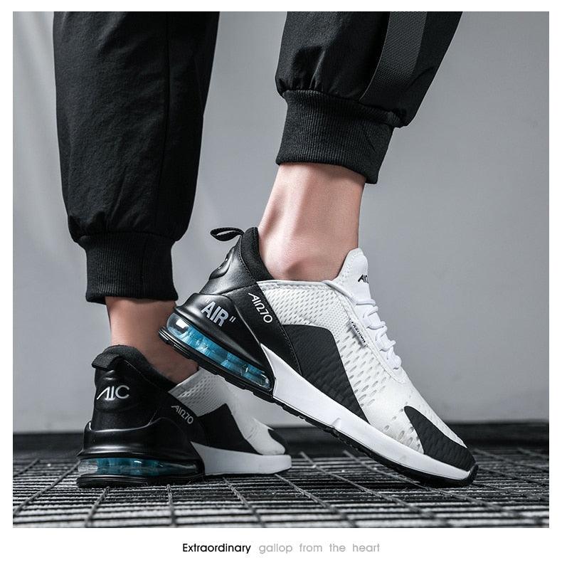 Unisex Air Cushion Running Shoes Mens Sneakers Breathable Light Sports Shoes Training Jogging Arch Support Tennis Shoe Breathable Air Cushion Sneakers For Gym Workout Stevvex