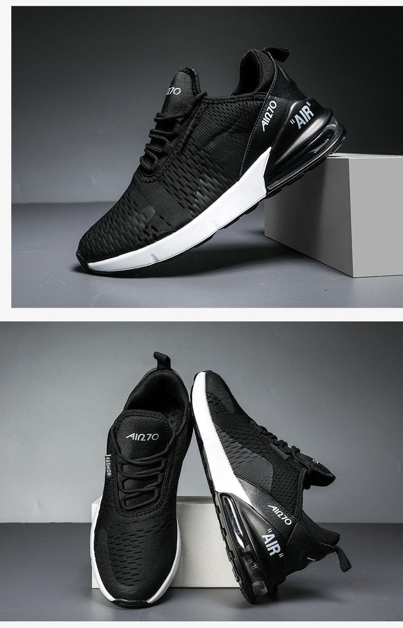 Unisex Air Cushion Running Shoes Mens Sneakers Breathable Light Sports Shoes Training Jogging Arch Support Tennis Shoe Breathable Air Cushion Sneakers For Gym Workout Stevvex