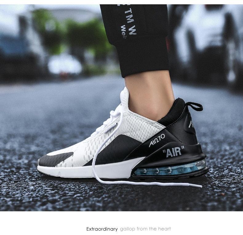 Unisex Air Cushion Running Shoes Mens Sneakers Breathable Light Sports Shoes Training Jogging Arch Support Tennis Shoe Breathable Air Cushion Sneakers For Gym Workout Stevvex