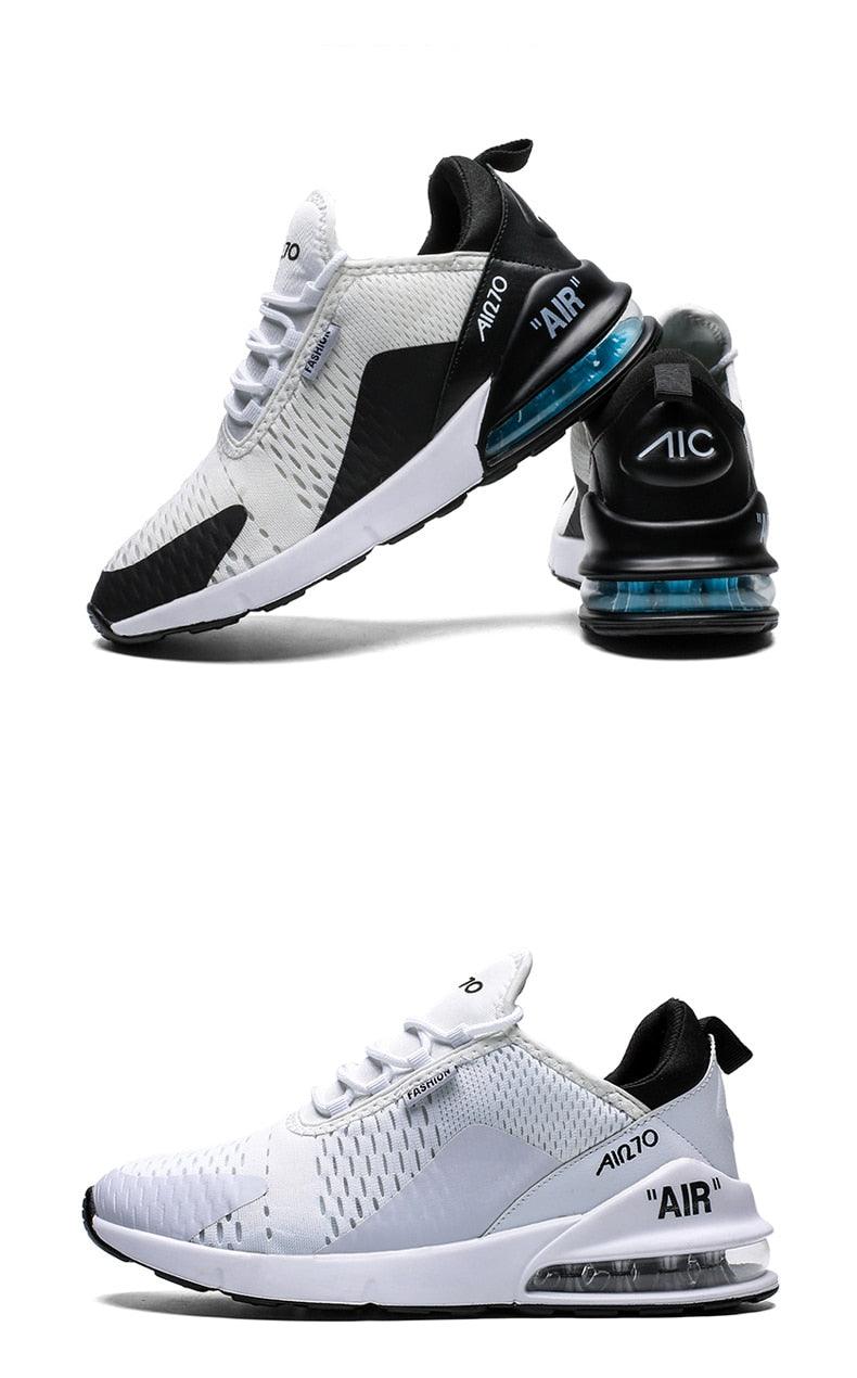 Unisex Air Cushion Running Shoes Mens Sneakers Breathable Light Sports Shoes Training Jogging Arch Support Tennis Shoe Breathable Air Cushion Sneakers For Gym Workout Stevvex