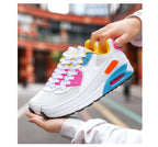 Unisex Air Cushion Sneakers Men's Colorful Casual  Fashion Jogging Sneakers Outdoor Sports Sneakers Lace Up Unisex Walk Women's Air Athletic Running Sneakers Stevvex
