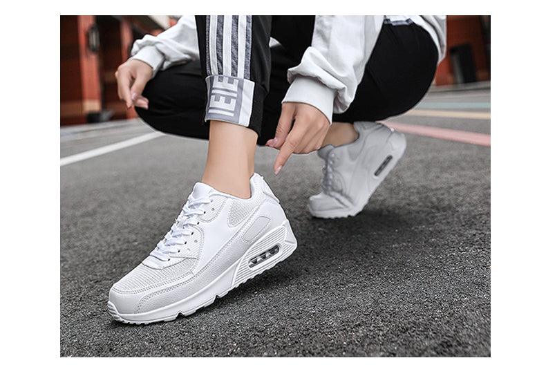 Unisex Air Cushion Sneakers Men's Colorful Casual  Fashion Jogging Sneakers Outdoor Sports Sneakers Lace Up Unisex Walk Women's Air Athletic Running Sneakers Stevvex