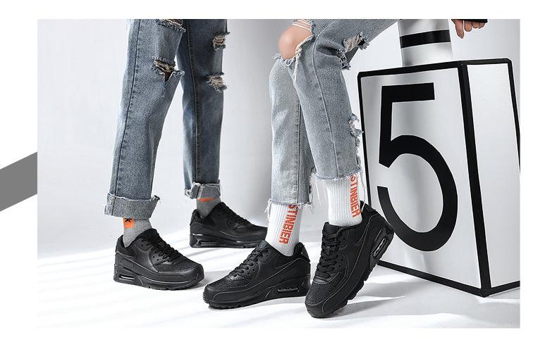 Unisex Air Cushion Sneakers Men's Colorful Casual  Fashion Jogging Sneakers Outdoor Sports Sneakers Lace Up Unisex Walk Women's Air Athletic Running Sneakers Stevvex