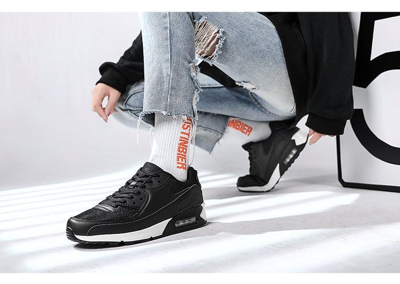 Unisex Air Cushion Sneakers Men's Colorful Casual  Fashion Jogging Sneakers Outdoor Sports Sneakers Lace Up Unisex Walk Women's Air Athletic Running Sneakers Stevvex