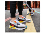 Unisex Air Cushion Sneakers Men's Colorful Casual  Fashion Jogging Sneakers Outdoor Sports Sneakers Lace Up Unisex Walk Women's Air Athletic Running Sneakers Stevvex