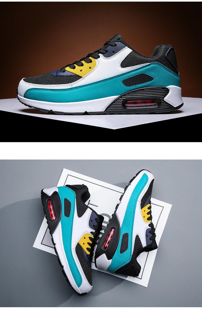 Unisex Air Cushion Sneakers Men's Colorful Casual  Fashion Jogging Sneakers Outdoor Sports Sneakers Lace Up Unisex Walk Women's Air Athletic Running Sneakers Stevvex