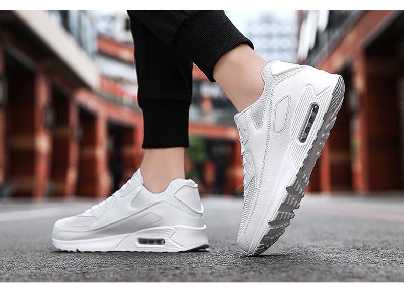 Unisex Air Cushion Sneakers Men's Colorful Casual  Fashion Jogging Sneakers Outdoor Sports Sneakers Lace Up Unisex Walk Women's Air Athletic Running Sneakers Stevvex