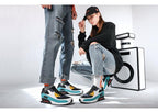 Unisex Air Cushion Sneakers Men's Colorful Casual  Fashion Jogging Sneakers Outdoor Sports Sneakers Lace Up Unisex Walk Women's Air Athletic Running Sneakers Stevvex