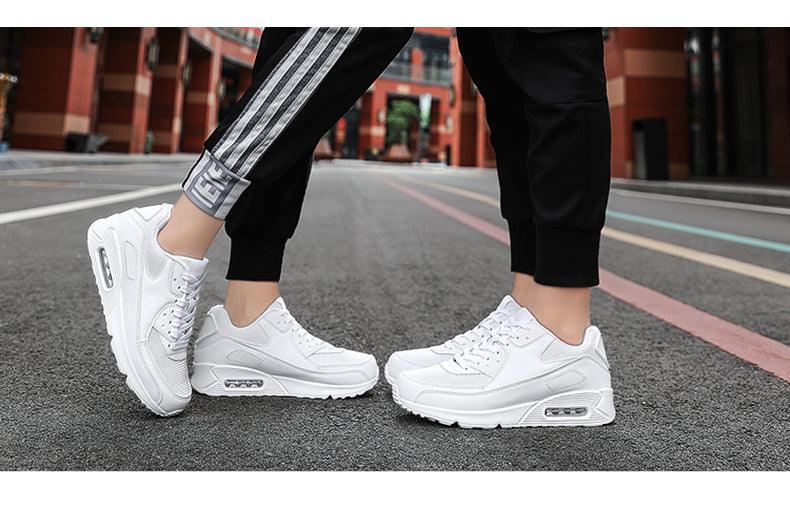 Unisex Air Cushion Sneakers Men's Colorful Casual  Fashion Jogging Sneakers Outdoor Sports Sneakers Lace Up Unisex Walk Women's Air Athletic Running Sneakers Stevvex