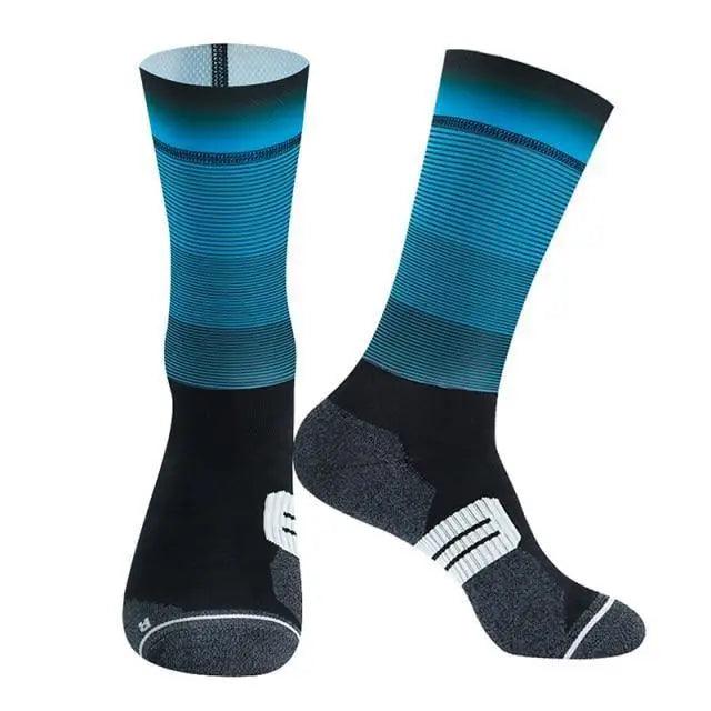 Unisex Anti Slip Socks Professional Bike Street Sports Socks Cycling Socks For Men And Women  Breathable Socks 37-44 Stevvex