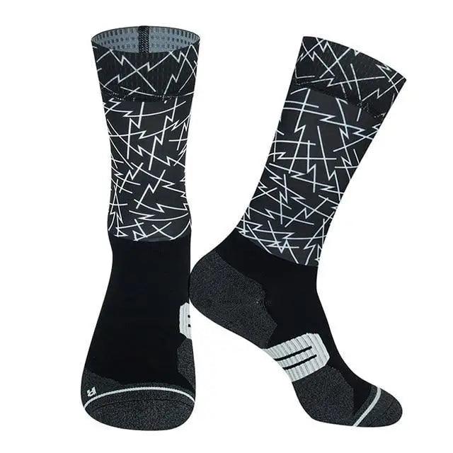 Unisex Anti Slip Socks Professional Bike Street Sports Socks Cycling Socks For Men And Women  Breathable Socks 37-44 Stevvex