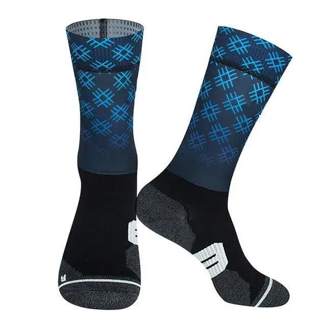 Unisex Anti Slip Socks Professional Bike Street Sports Socks Cycling Socks For Men And Women  Breathable Socks 37-44 Stevvex