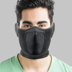 Unisex Breathable Black Half Ski Windproof Sport Mask Face Cover Ear Warmer For Winter Weather Men Running Thermal Masks Scarf Snowboard Ski Mask Neck Warmer Stevvex