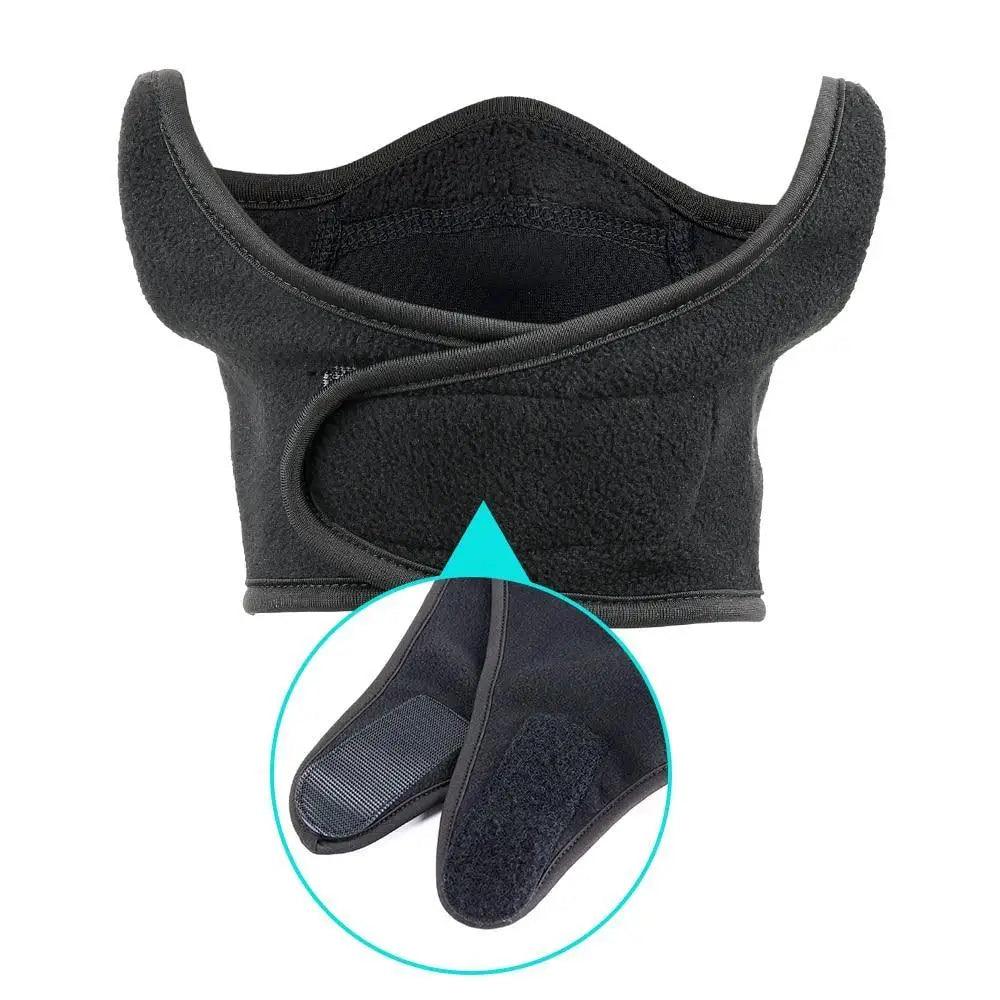 Unisex Breathable Black Half Ski Windproof Sport Mask Face Cover Ear Warmer For Winter Weather Men Running Thermal Masks Scarf Snowboard Ski Mask Neck Warmer Stevvex