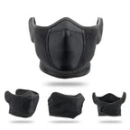 Unisex Breathable Black Half Ski Windproof Sport Mask Face Cover Ear Warmer For Winter Weather Men Running Thermal Masks Scarf Snowboard Ski Mask Neck Warmer Stevvex