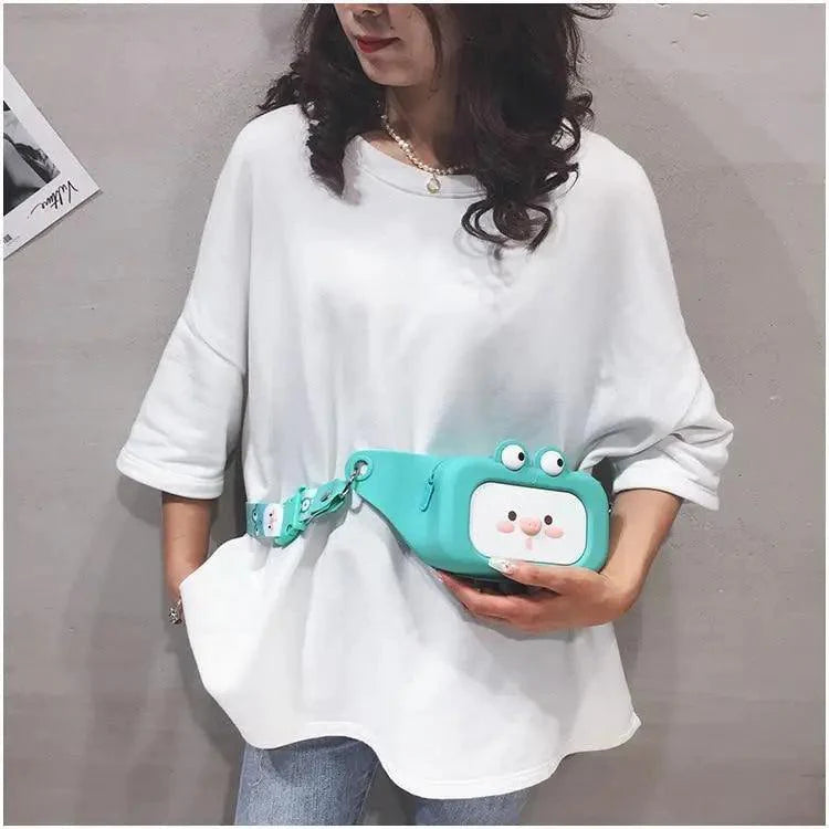 Unisex Cartoon Design Waist Fanny Pack For Traveling Unique Fashion Bag Cute Chest Bag For Women Stevvex