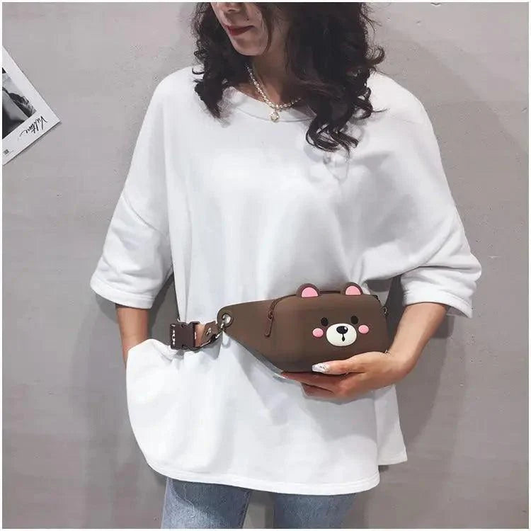 Unisex Cartoon Design Waist Fanny Pack For Traveling Unique Fashion Bag Cute Chest Bag For Women Stevvex