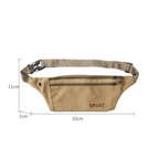 Unisex Casual Canvas Waist Bag Functional Comfortable Waist Bag Classic Waterproof Cross Body Traveling Bag Stevvex