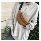 Unisex Casual Canvas Waist Bag Functional Comfortable Waist Bag Classic Waterproof Cross Body Traveling Bag Stevvex