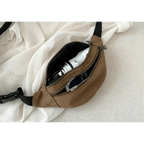 Unisex Casual Canvas Waist Bag Functional Comfortable Waist Bag Classic Waterproof Cross Body Traveling Bag Stevvex