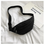 Unisex Casual Canvas Waist Bag Functional Comfortable Waist Bag Classic Waterproof Cross Body Traveling Bag Stevvex
