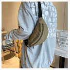 Unisex Casual Canvas Waist Bag Functional Comfortable Waist Bag Classic Waterproof Cross Body Traveling Bag Stevvex