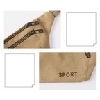 Unisex Casual Canvas Waist Bag Functional Comfortable Waist Bag Classic Waterproof Cross Body Traveling Bag Stevvex